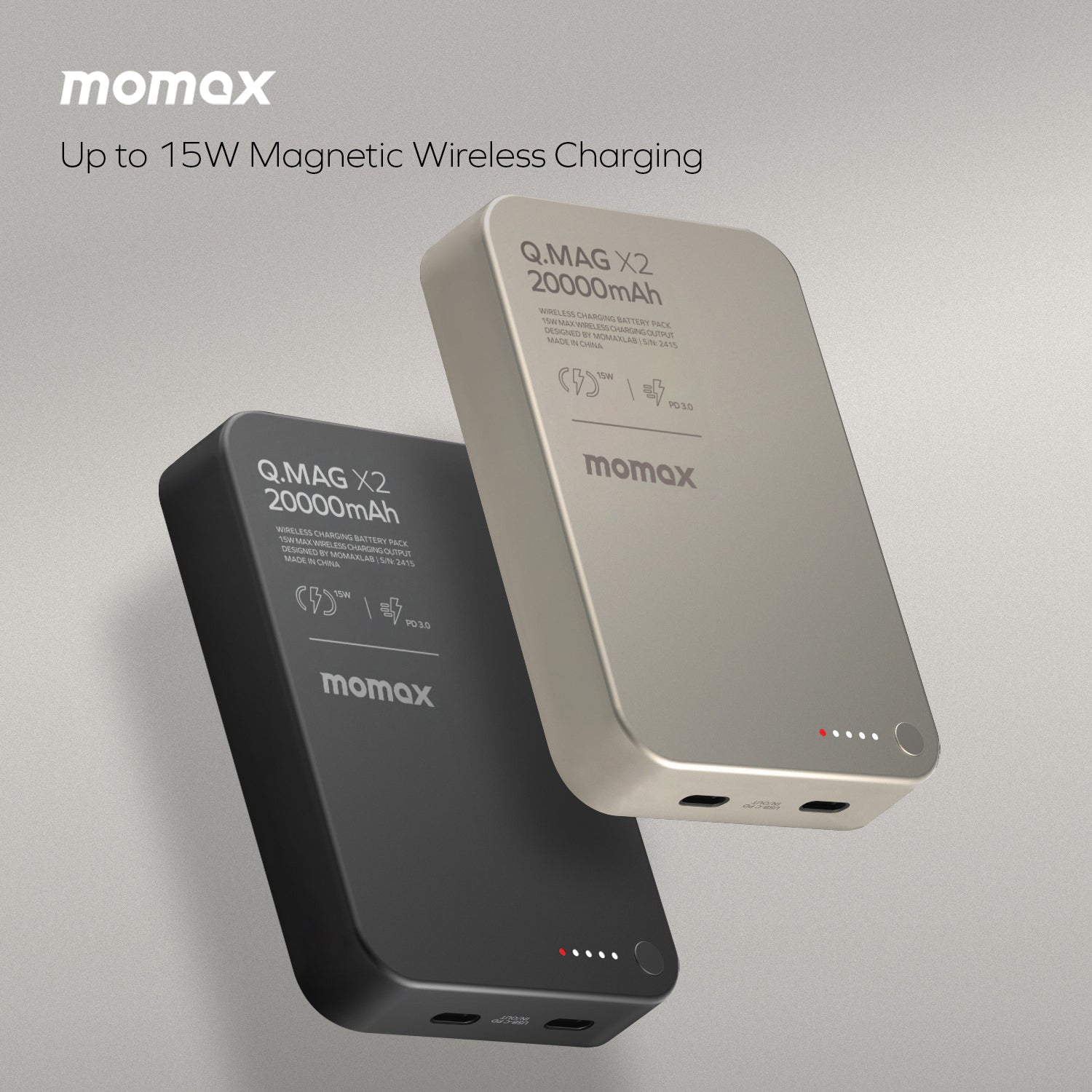 Q.Mag X2 Magnetic Wireless Power Bank 20000mAh - Gen 2