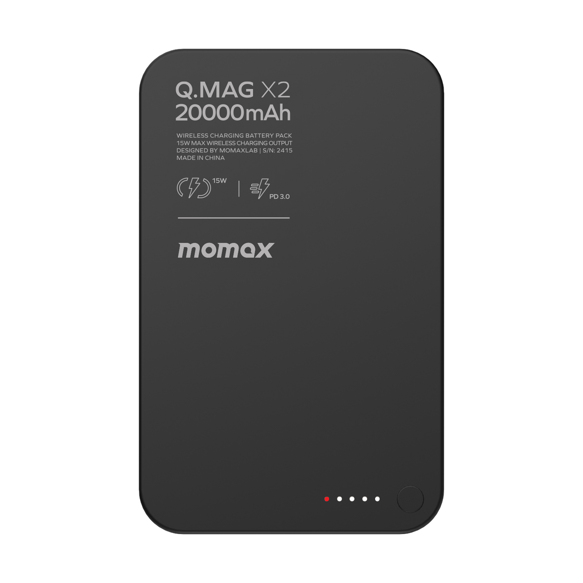 Q.Mag X2 20000mAh超薄磁吸流動電源 - 第二代 (CCC 認證)
