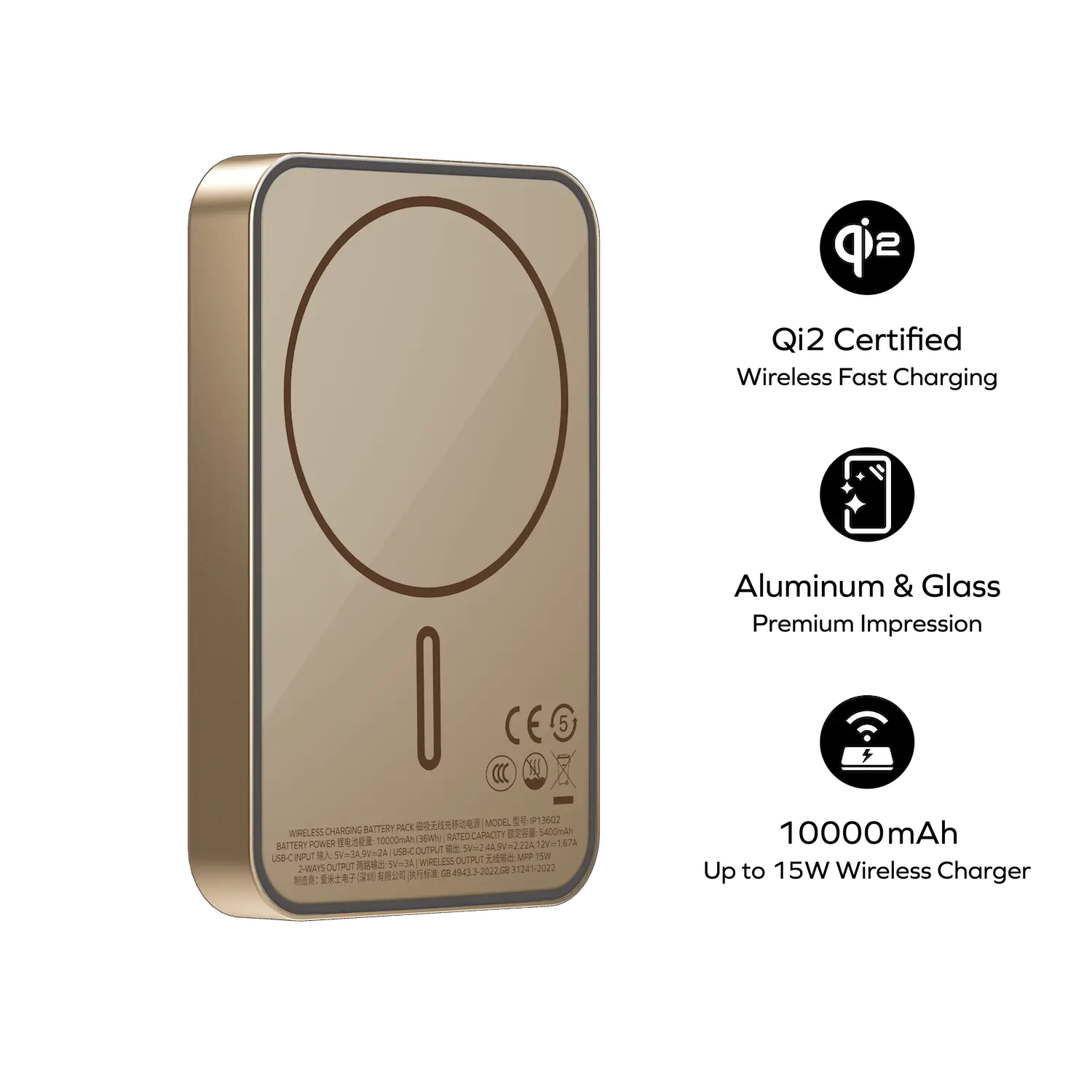 Q.Mag X1 Magnetic Wireless Power Bank 10000mAh - Gen 2