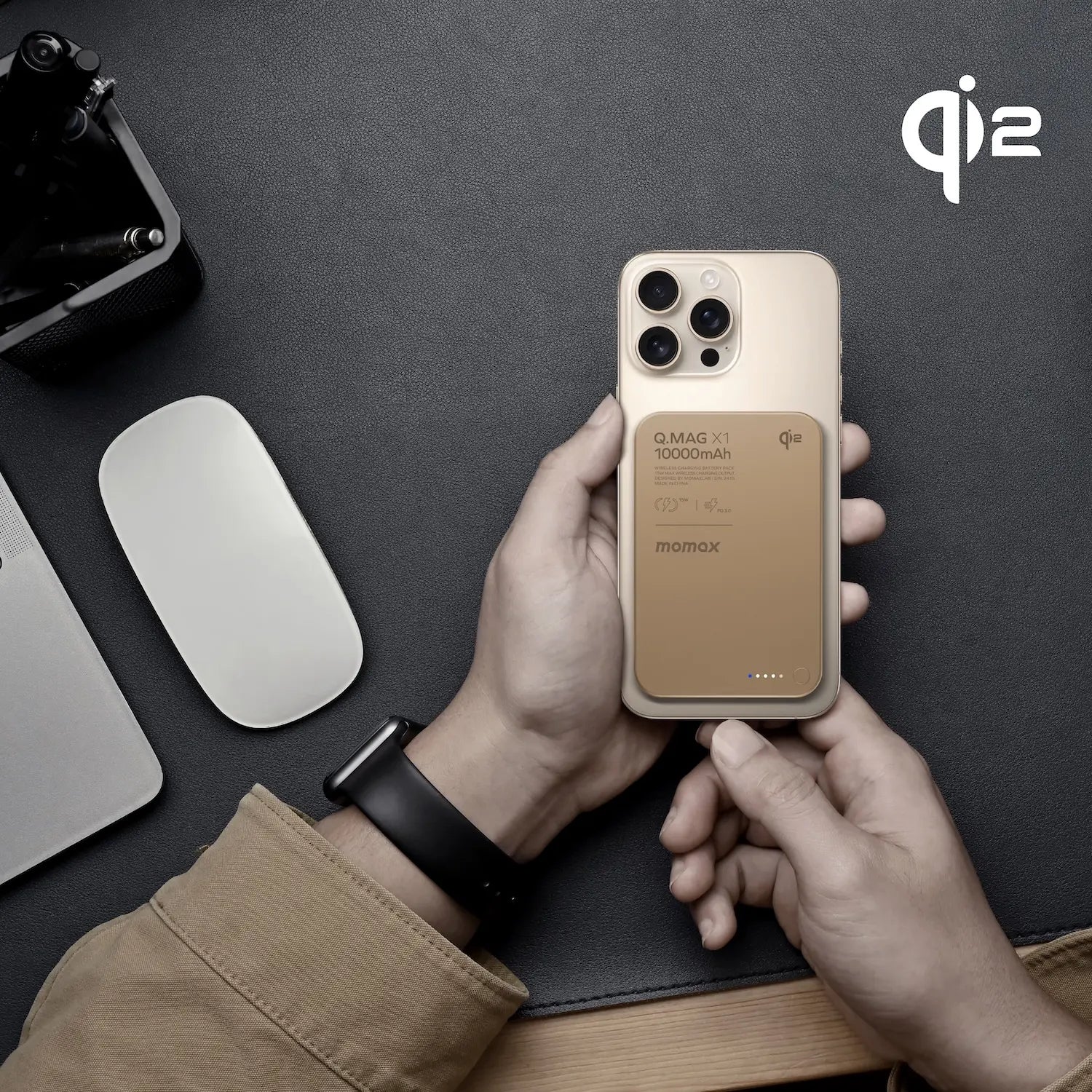 Q.Mag X1 Magnetic Wireless Power Bank 10000mAh - Gen 2