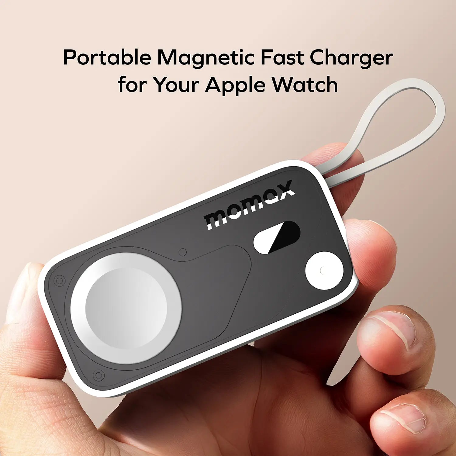 1-Power X Pro Mini⁺ 5000mAh Integrated Foldable USB-C Plug and Built-In USB-C Cable Battery Pack with Apple Watch Fast Charger