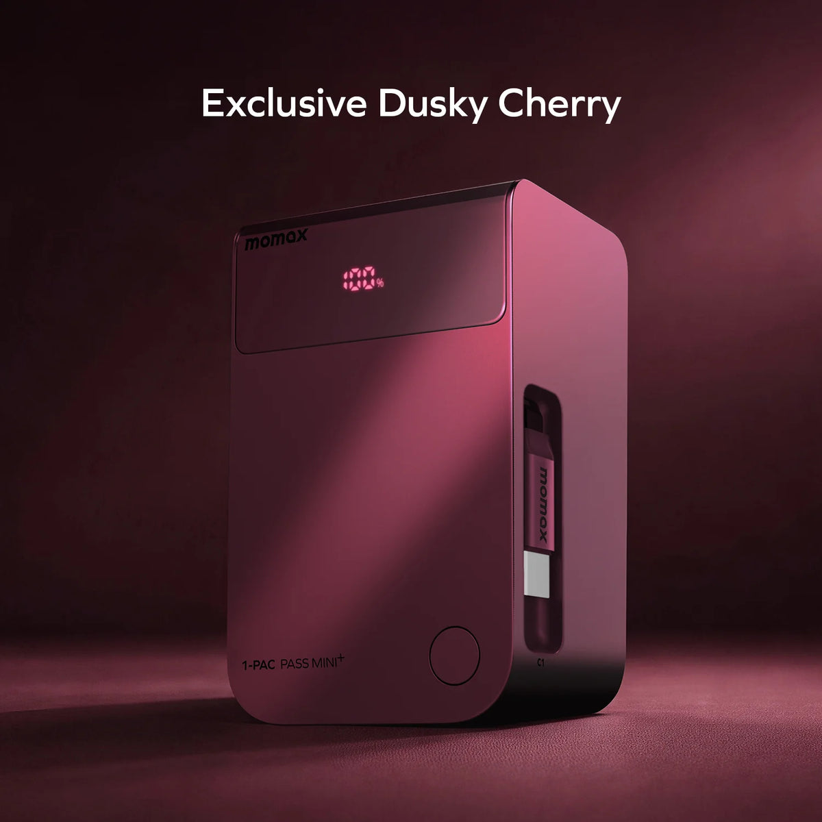 1-Pac Pass Mini⁺ 10000mAh 2in1 Battery Pack with Built-in Retractable Cable