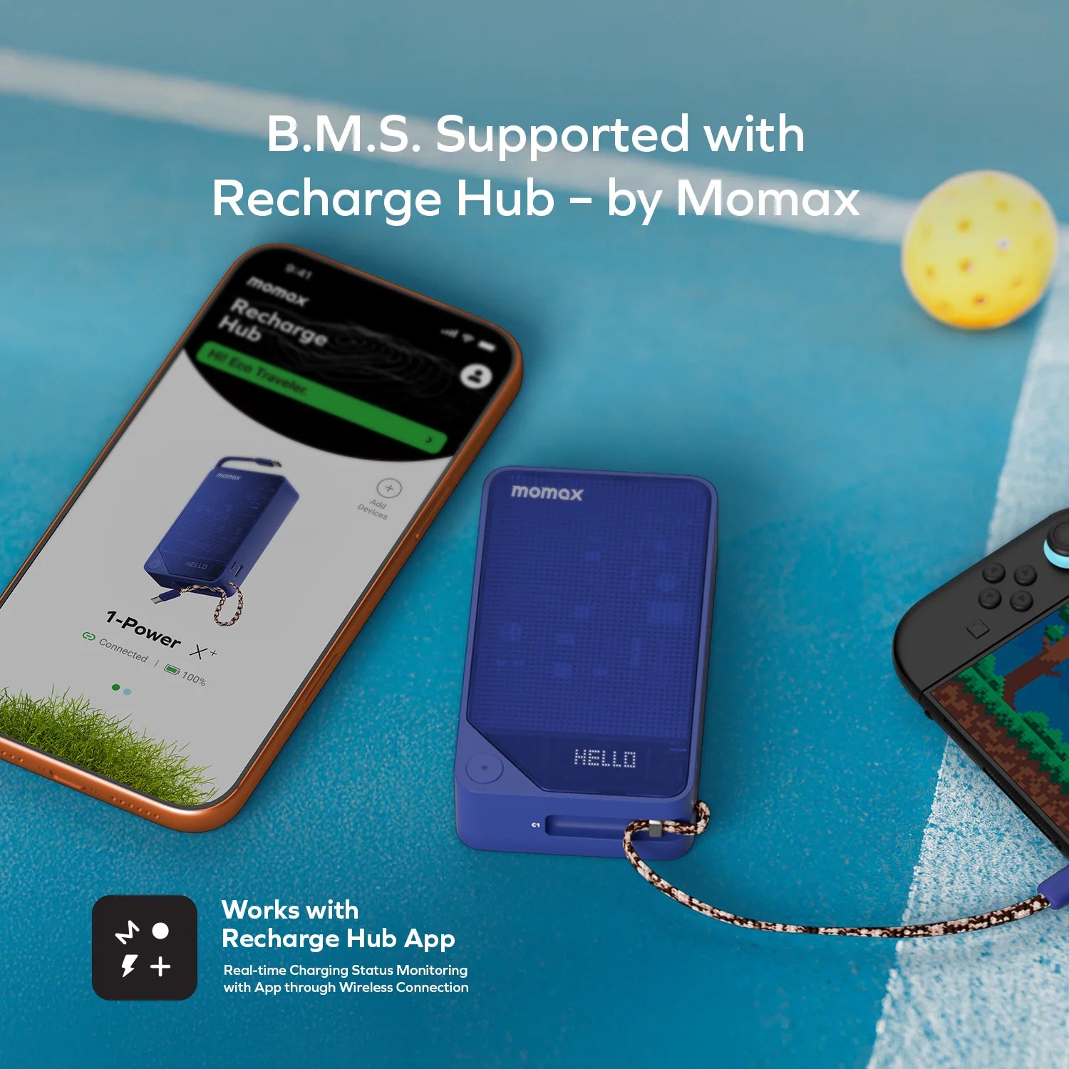 1-Power X⁺ 20000mAh 雙內建 USB-C 充電線流動電源 [新品預售 | 預計 6 月下旬登場]