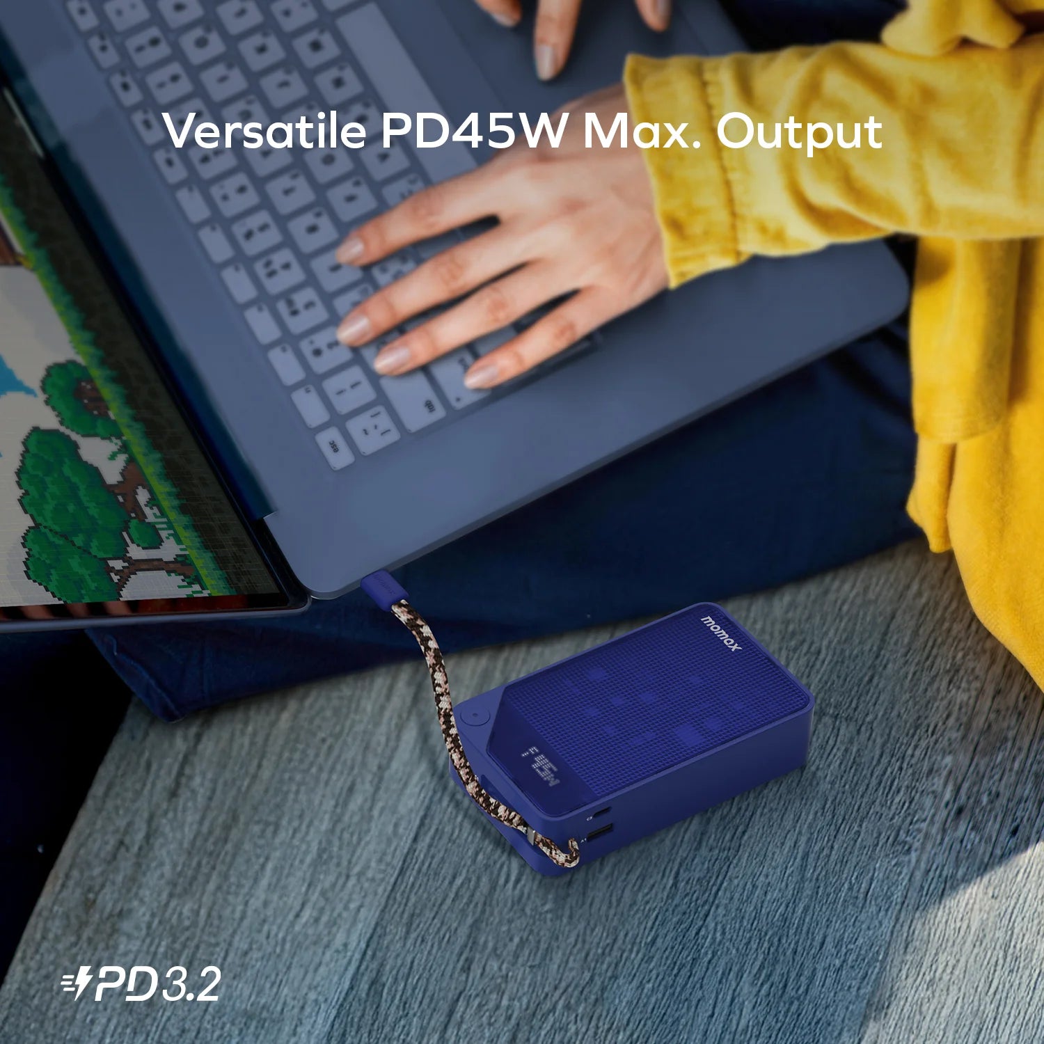 1-Power X⁺ 20000mAh 雙內建 USB-C 充電線流動電源 [新品預售 | 預計 6 月下旬登場]