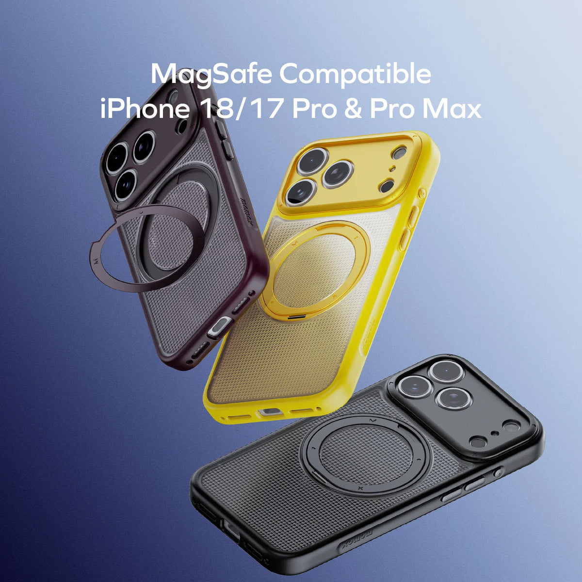 SŌMA Crystal 360° 旋轉支架磁吸保護殼 iPhone 18 系列