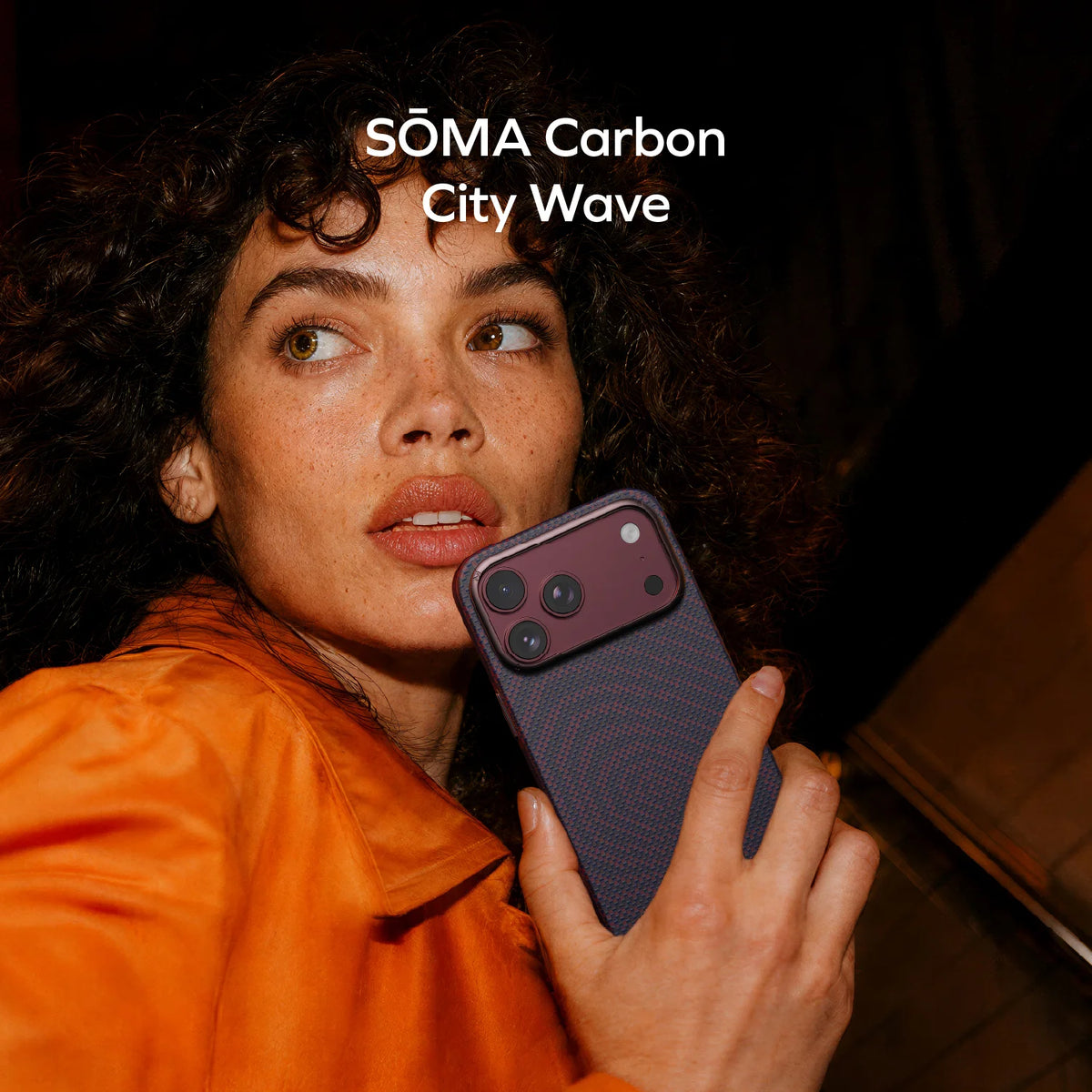 SŌMA Carbon – City Wave航太級防彈纖維 磁吸保護殼 iPhone 18 系列 [新品預售 | 預計9月18送達]