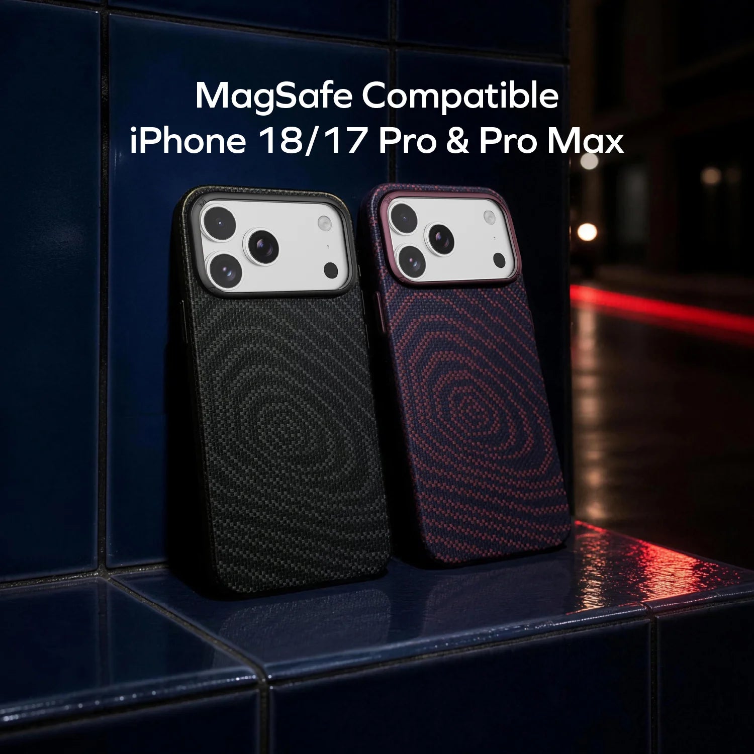 SŌMA Carbon – City Wave航太級防彈纖維 磁吸保護殼 iPhone 18 系列 [新品預售 | 預計9月18送達]