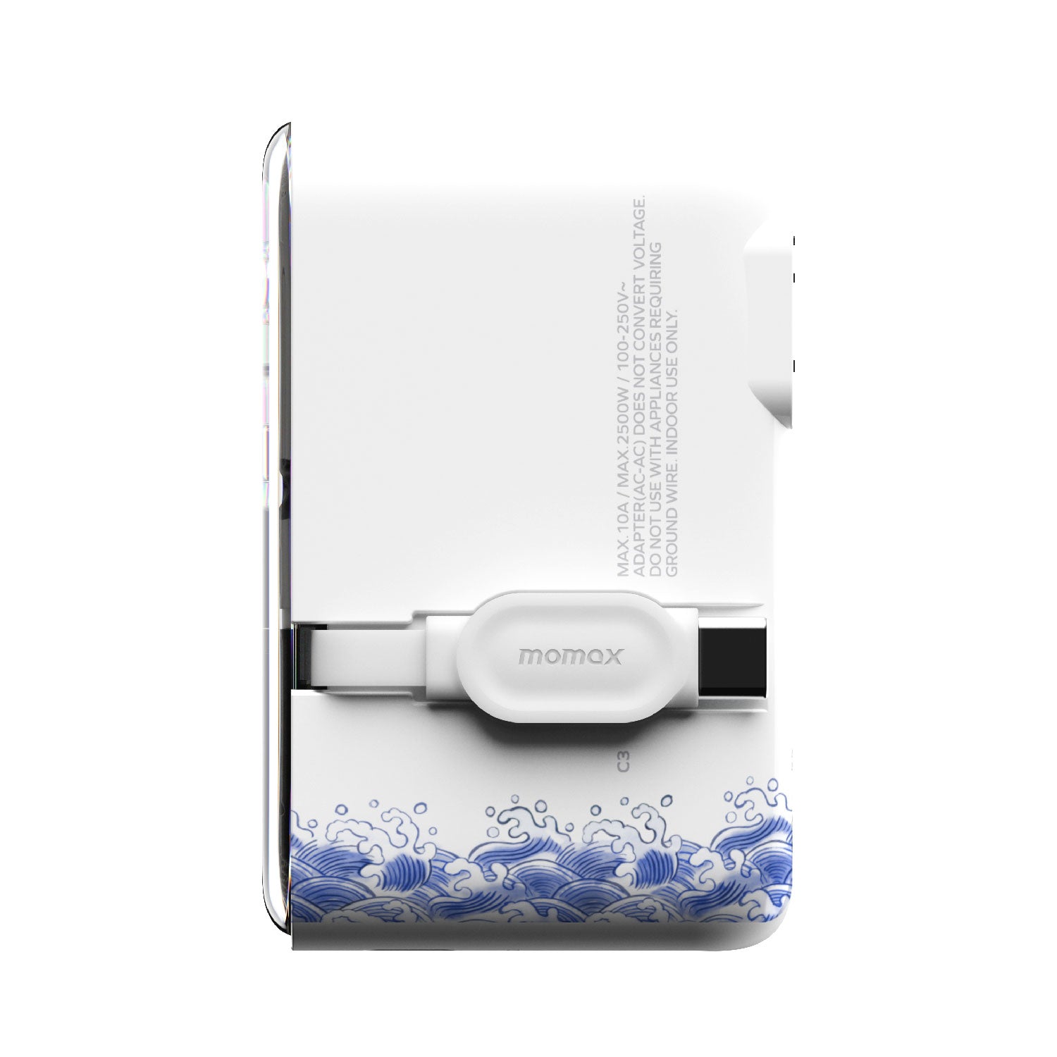 1-World+ Flow 35W 伸缩充電線旅行插座 - 粵東 [新品預售 | 預計 8 月尾登場]