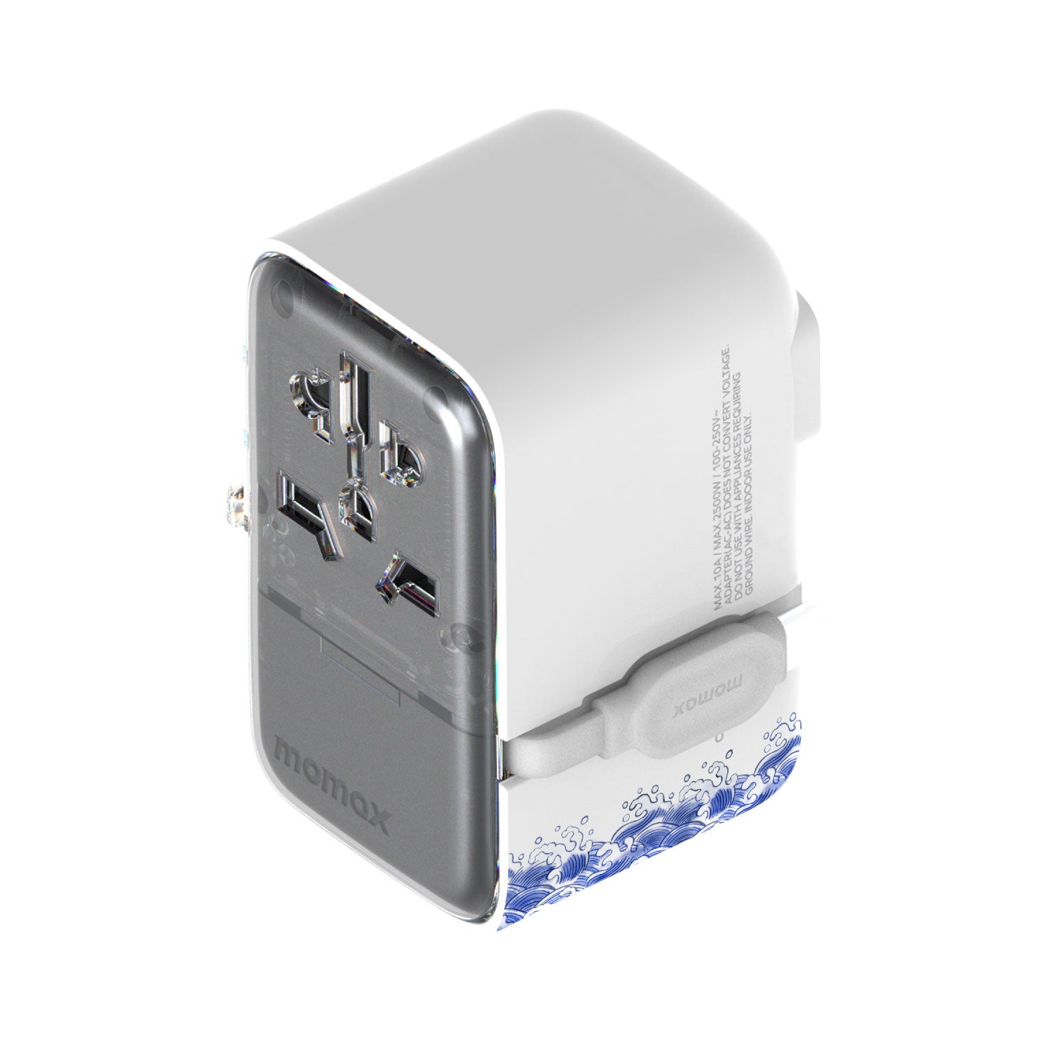 1-World+ Flow 35W 伸缩充電線旅行插座 - 粵東 [新品預售 | 預計 8 月尾登場]