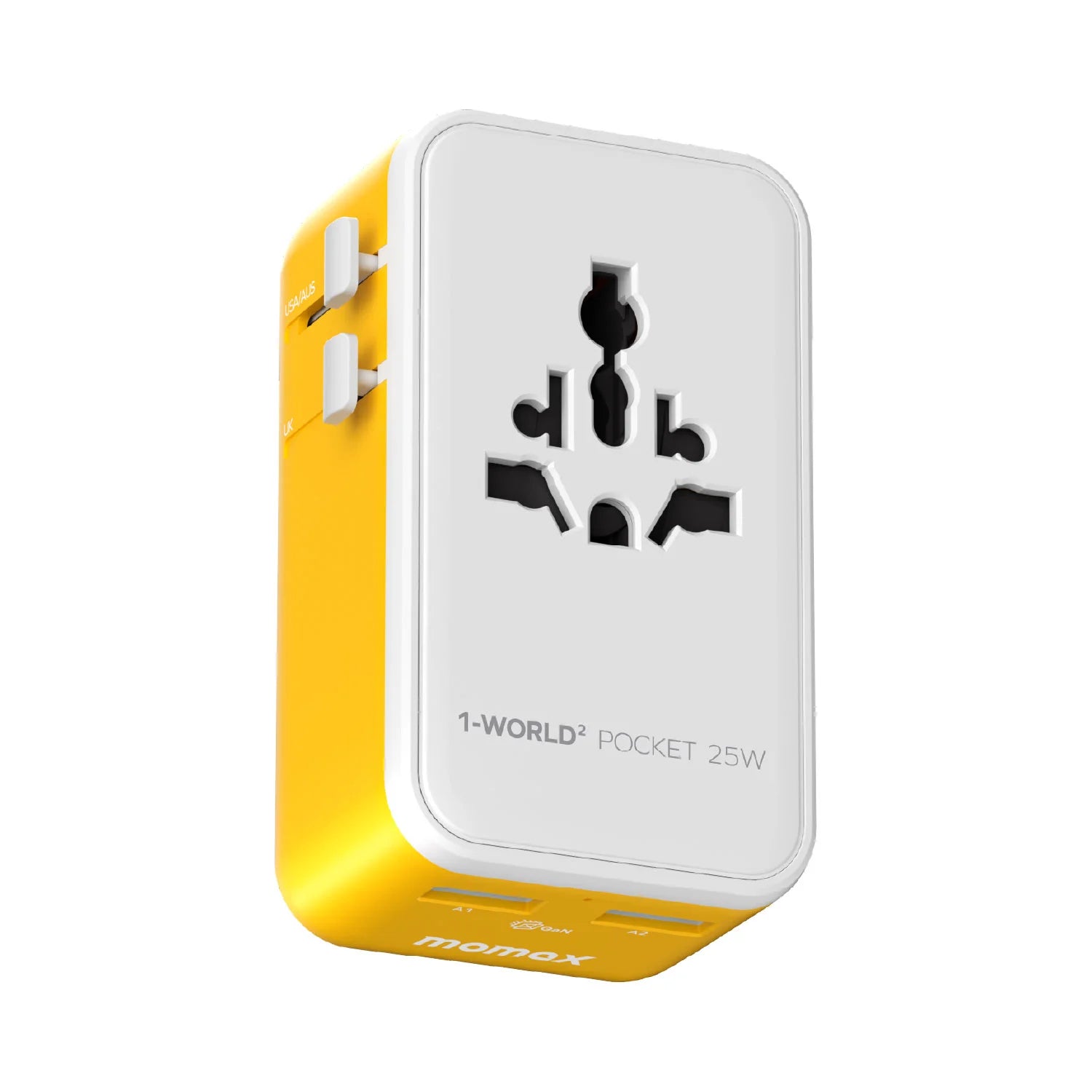 1-World² Pocket 25W 四接口雙 AC 旅行充電插座