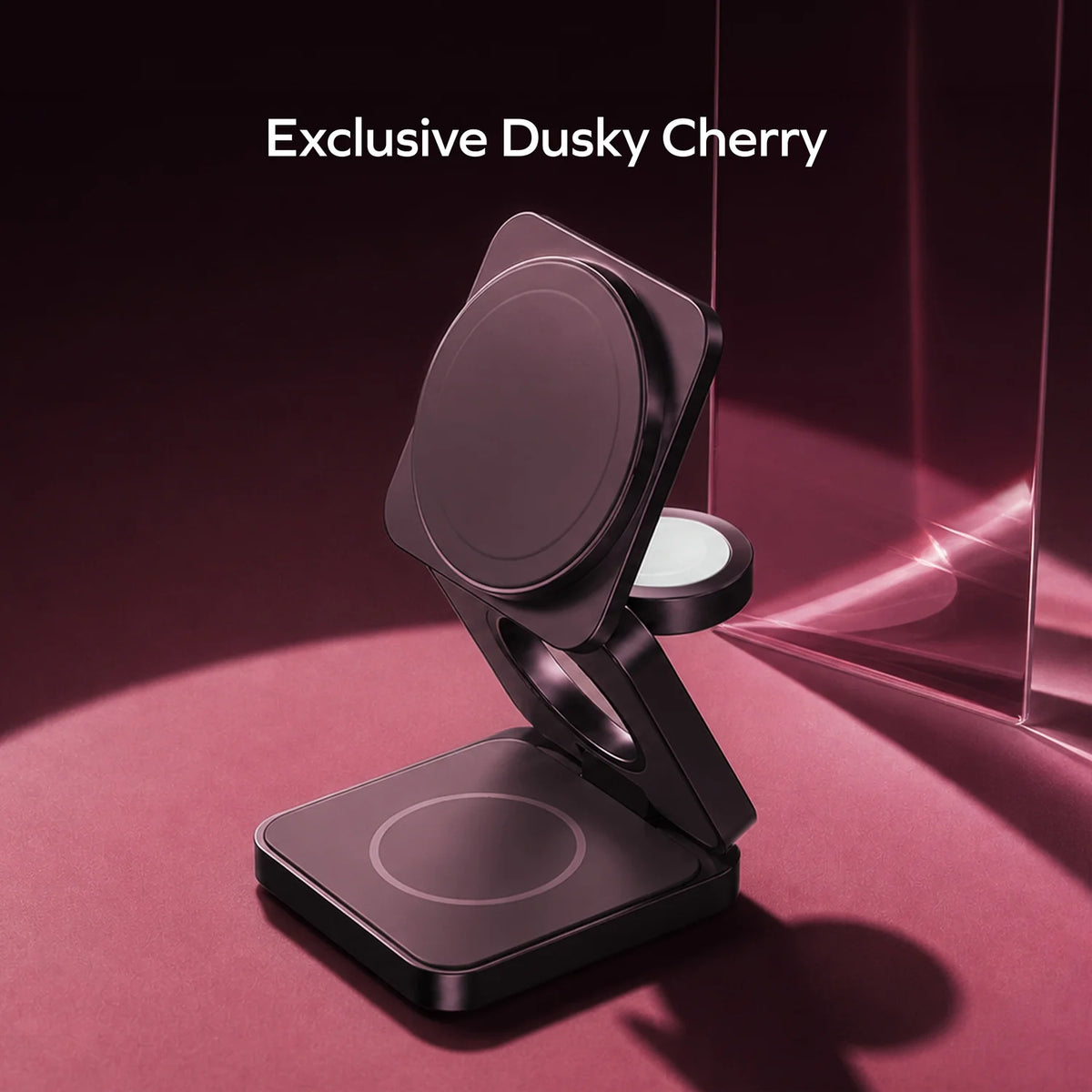 1-Charge Q.Port² 折疊 Qi2 25W 三合一無線充電座