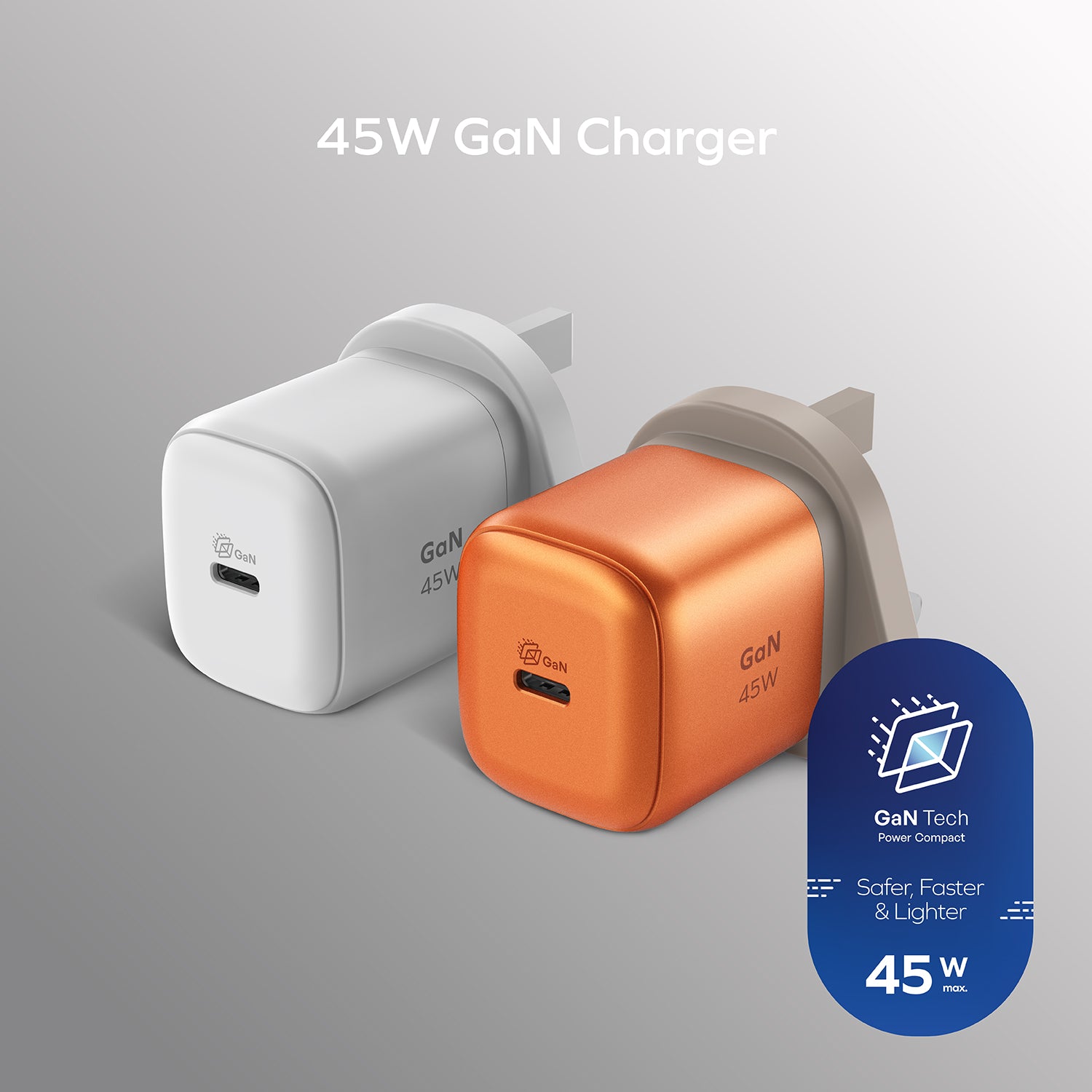 1-Charge 45W GaN 充電器 [新品預售 | 預計 10 月中登場]