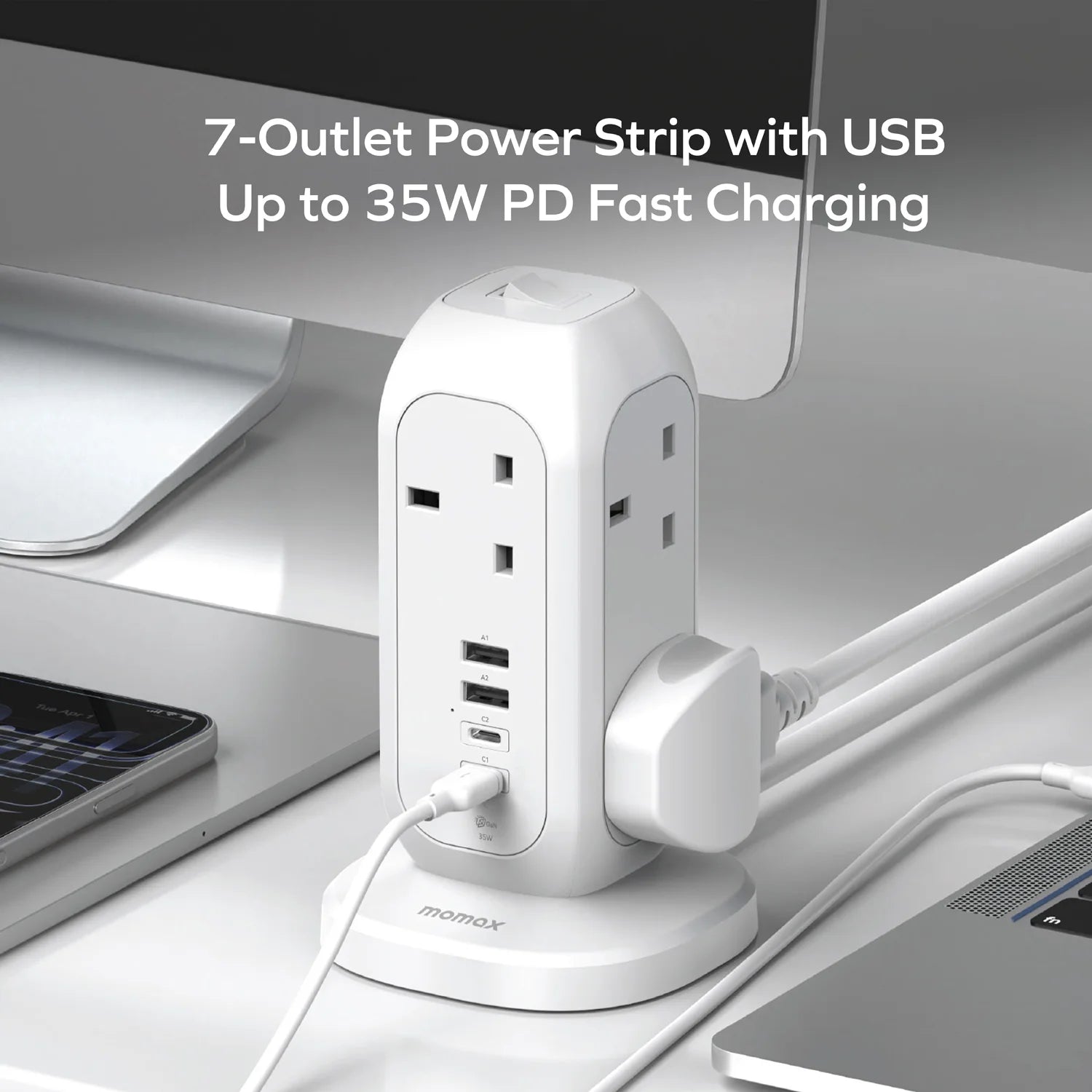 1-Plug PD35W 2A2C 7 位拖板