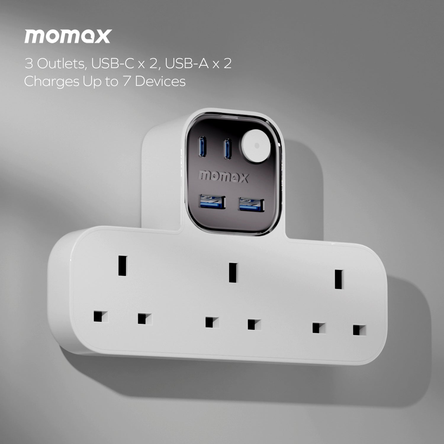 1-Charge Work Flow USB + 3口T型插座  [新品預售 | 預計9月中到貨]