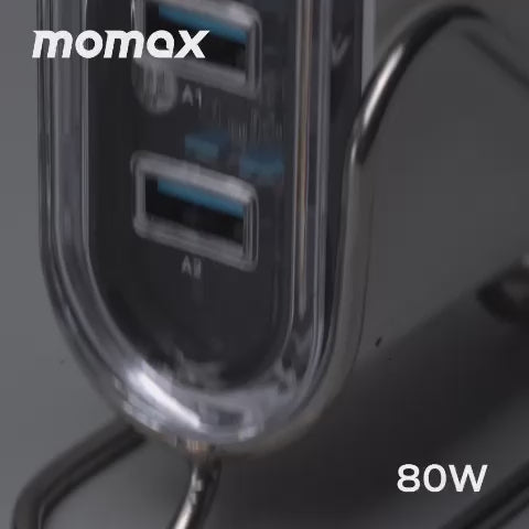 Momax 1-Charge Flow 80W 四輸出桌面 GaN 充電座
