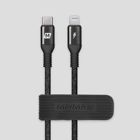 Elite USB-C to Lightning  尼龍編織連接線 快充短線 (0.3米)