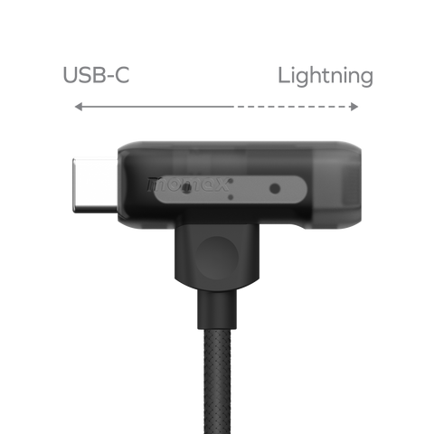 Momax 1-Link Flow Duo 2-in-1 USB-C to Lightning 編織線 (1.5米)