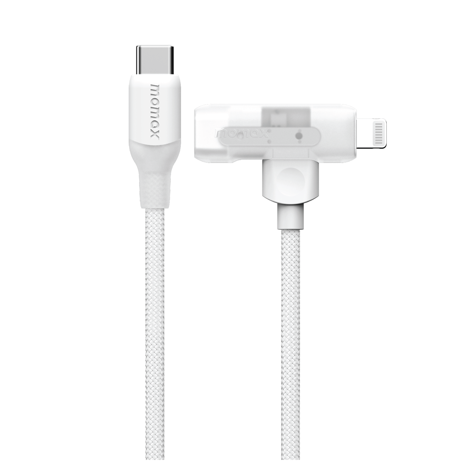 1-Link Flow Duo 2-in-1 USB-C to Lightning braided cable