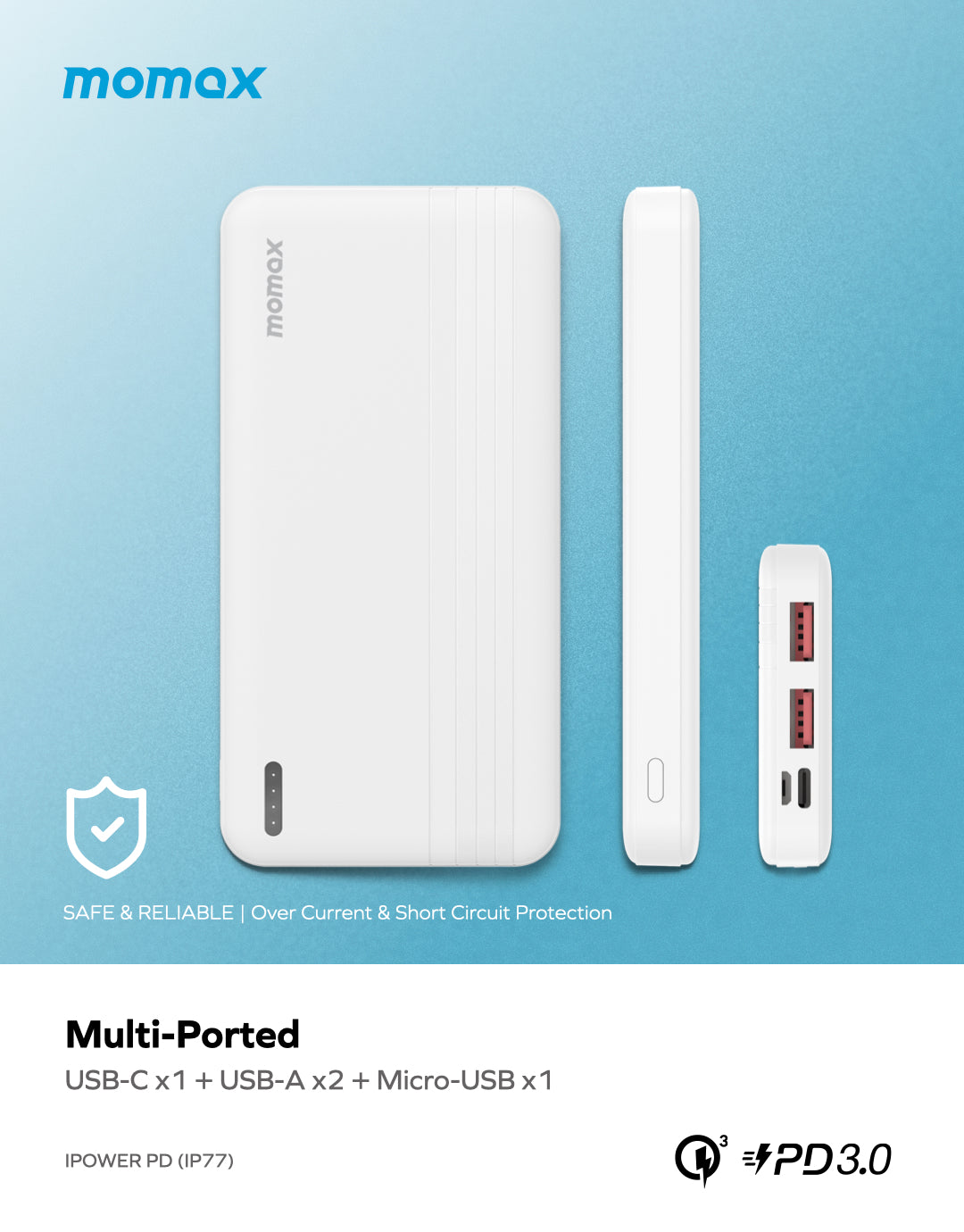 Momax iPower PD 快充流動電源10000mAh