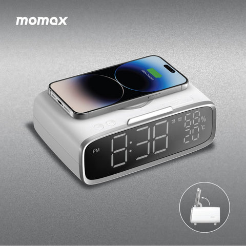 Momax Q.Clock5 無線充電電子鬧鐘 QC5