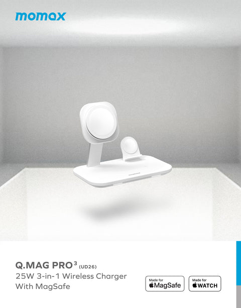 Q.Mag Pro 3 三合一MagSafe無線充電座