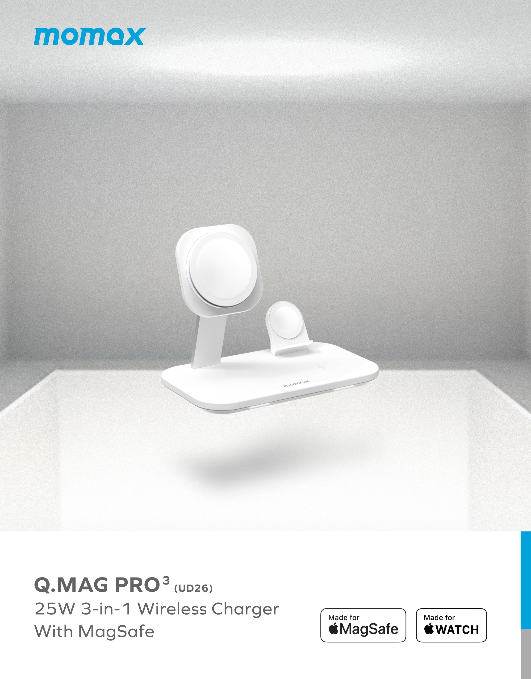 Q.Mag Pro 3 三合一MagSafe無線充電座