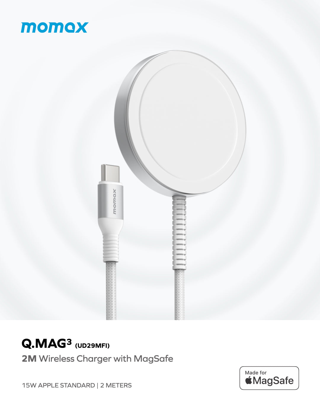 Momax Q.Mag 3 15W MagSafe 無線充電器