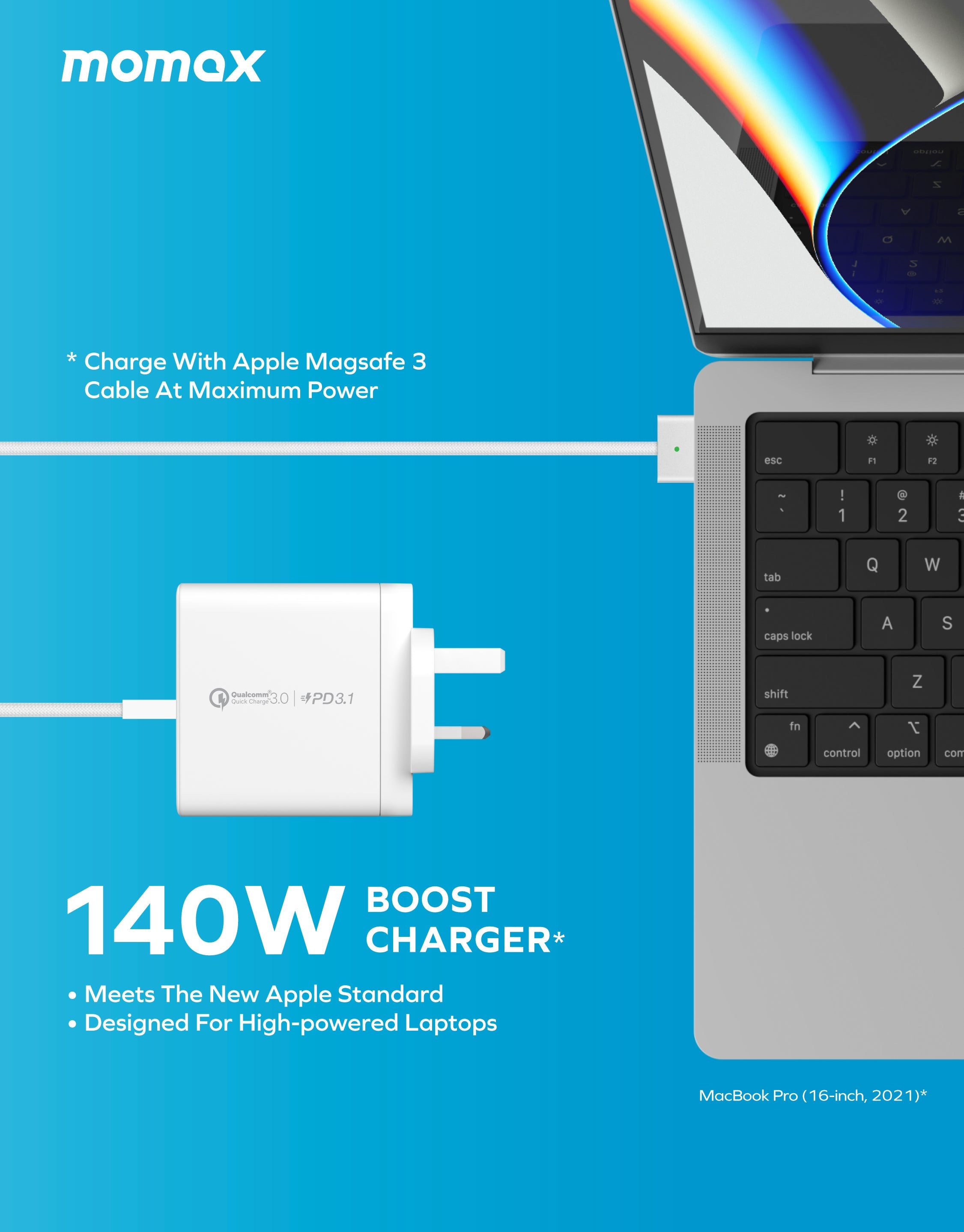 Oneplug | 3-Ports Charger (GaN 140W) 