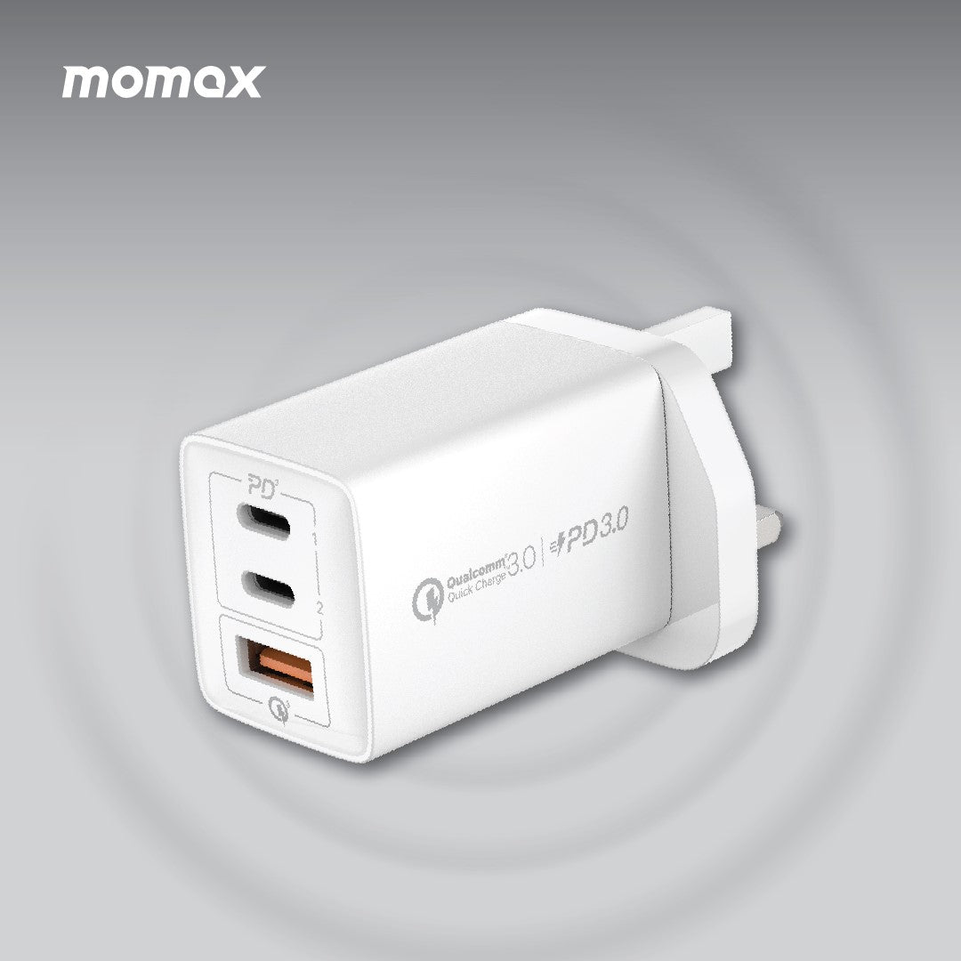 Momax ONEPLUG 67W 三輸出GaN快速充電器